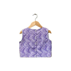 เสื้อแขนกุดพิมพ์ลายพาลาซโซสีชมพูลาเวนเดอร์ - Product Image 4