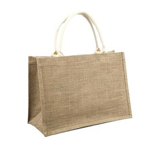 Premium Handmade Jute Beach Tote <b>Bag</b> with Soft Cotton Rope Handles Spacious Design for Women Summer Vacation - Product Image 3