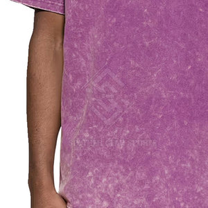 Vente directe usine Nouveau style T-shirt homme délavé à l'acide Faible MOQ Séchage rapide Respirant Écologique Polyester/Coton Haute Qualité - Product Image 6