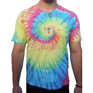Muscle Fitted Gym Tie Dye T Shirt Camiseta de manga corta multicolor tie-dye Camiseta de Jersey tie-dye de calidad premium - Product Image 3