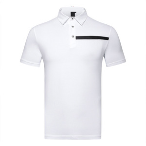 High Quality Casual Men's Spandex Polyester Digital Printed Breathable Quick Dry <b>Golf</b> for Shirt - Product Image 5