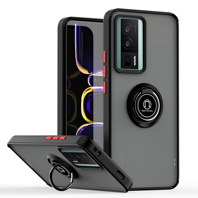High Quality Soft TPU Phone Case for Redmi K60 K60 Pro Skin-Feel Hardware Bumper Kickstand Multiple Colors Mobile Phone Case