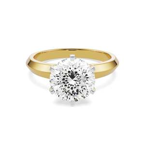 Brilliant Moissanite <b>Ring</b> <b>Silver</b> Gold Rose Gold Finish Sleek <b>Solitaire</b> Design for Women Luxury Bridal Wedding Anniversary - Product Image 5