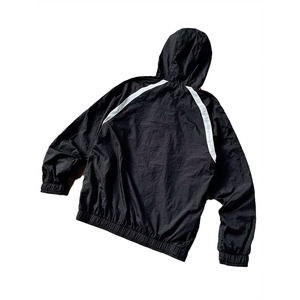 Wholesale Women's Reflective Stripe Windbreaker <b>Jacket</b> Lightweight Hooded <b>Running</b> Fitness Outerwear Custom Logo <b>jacket</b> for <b>men</b> - Product Image 6