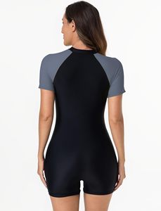 Maillot de bain une pièce personnalisé pour femme, maillot de surf sexy avec fermeture éclair, maillots de bain et bikinis - Product Image 3