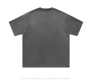 เสื้อยืดสตรีทแวร์ผู้ชายคุณภาพสูง แขนสั้นทรงหลวมใส่สบายสำหรับฤดูร้อน - Product Image 2