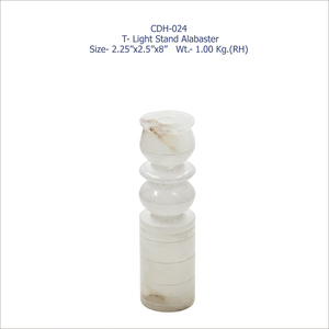 Portavelas de Alabastro Natural, Decoración de Iluminación Ambiental Hecha a Mano con Piedra, para Interiores de Hogares Modernos, Precio de Fábrica al por Mayor - Product Image 6