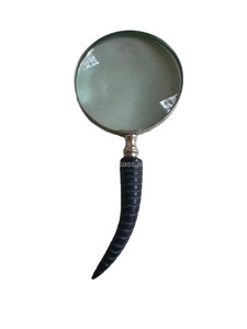 Loupe à main de luxe, nouveau design, OEM pris en charge, personnalisable, poignée en corne de buffle, verre 5 pouces, écologique, haute visibilité - Product Image 6