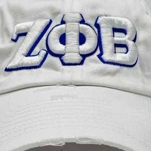หมวกแก๊ป Zeta Phi Beta สีขาวสไตล์วินเทจ ปักลาย ZPB หมวกเบสบอลสำหรับชมรมนักศึกษา สายปรับได้ สวมใส่สบาย ทันสมัย สำหรับผู้หญิง - Product Image 3