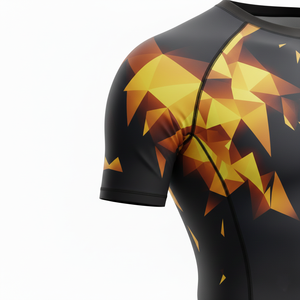 Camiseta de compresión personalizada sublimada para hombres, mujeres y niños, para MMA, BJJ, jiu jitsu, entrenamiento sin gi, tela duradera, traje de baño. - Product Image 5