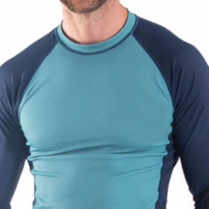 Premium <b>Men</b> Rash Guard Quick Dry UV Protection Long Sleeve <b>Compression</b> <b>Shirt</b> Custom Logo Breathable Polyester Swimming - Product Image 6