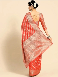Sari de organza estilo Bollywood KV - Product Image 3
