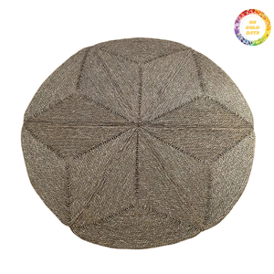 Tapis de porte en jonc de mer tissé à la main, tapis de sol durable à texture robuste, paillasson pour intérieur et extérieur, commande en gros - Product Image 3