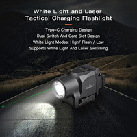 Lampe torche tactique OCSHARK GL12 haute puissance en aluminium 20 mm avec laser vert intégré pour sports de plein air, étanche, nouvelle sortie