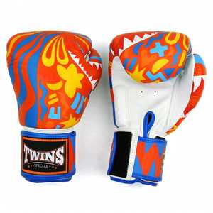Nouveaux gants de boxe en cuir orange, très demandés, vente en gros, avec fermetures auto-agrippantes réglables pour le kick-boxing et les arts martiaux - Product Image 1