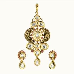 trendy jhumki with mehndi plated 8707 Orange - Product Image 3