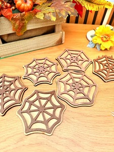 Ensemble de sous-verres découpés au laser avec motif abeille adorable pour la protection des tables à café et à thé et la décoration intérieure, base pour mini-plantes pour petits pots - Product Image 4