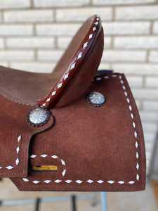 Selle de baril d'huile légère de haute qualité selle d'équitation occidentale selle de dressage western pour chevaux cavalier Portable - Product Image 2