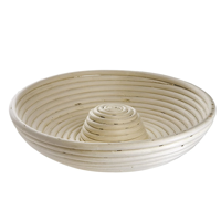 Panier de levage pour pain en rotin naturel blanchi, avec doublure, pour boulangeries professionnelles et domestiques, en provenance du Vietnam