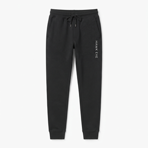 Men's Black Sweatpants Elastic Waist Drawstring Casual <b>Joggers</b> Side Pockets Autumn Wear Daily Wear <b>Joggers</b> - Product Image 3