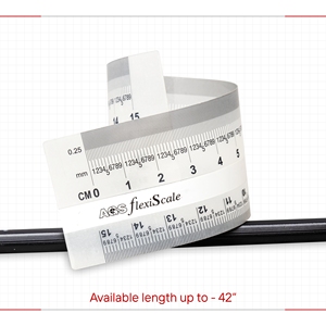 เทปวัดระยะแบบยืดหยุ่น AGS FlexiScale พร้อมกาวในตัว สำหรับเครื่องจักรอุตสาหกรรม ความยาวสูงสุด 42 นิ้ว - Product Image 1