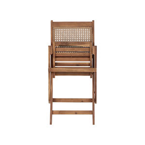 Ensemble de table et chaises pliantes pour salle à manger, mobilier moderne pour l'extérieur, ensemble de salle à manger en teck massif pour le jardin - Tasya - Product Image 5