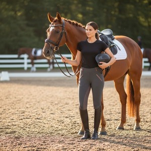 Patchs de genou en silicone de haute qualité pour pantalons d'équitation |   Pantalons d'équitation pour hommes et femmes |   Protection professionnelle, ajustement confortable et durable - Product Image 3