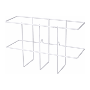 Support de classement Brady Two Binder Rack blanc, capacité 2 classeurs, organisateur en métal pour laboratoire et bureau - Product Image 1