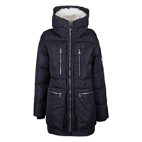 Parka d'hiver respirante pour homme, à capuche, couleur unie, isolée, en polyester/coton, fermeture éclair, vêtement d'extérieur décontracté, coupe classique