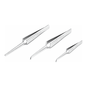 Pinzas de laboratorio Hammacher de acción cruzada para cubiertas de vidrio, rectas o curvas, para microscopia - Product Image 2