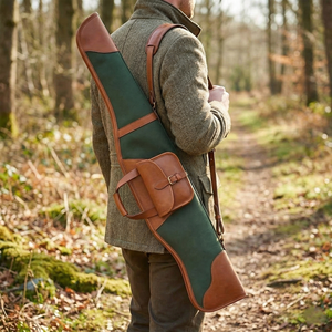 Housses de fusil de chasse en cuir personnalisées de haute qualité, best-sellers, fabrication OEM, qualité supérieure, en vente. - Product Image 3
