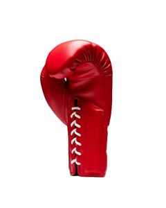 High Quality Red Fly Lace-Up Boxing Gloves % Genuine Cowhide Leather Outdoor Waterproof Lightweight Sparring Muay Thai MMA - Product Image 5
