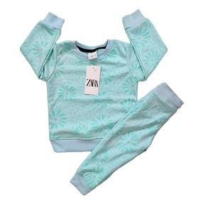 Ensemble de vêtements décontractés pour femmes, imprimé, 2 pièces, col rond, sweat-shirts à manches longues, ensemble de shorts, 100% coton, tissu tricoté, écologique - Product Image 4