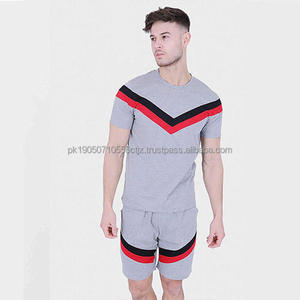 Best Selling Custom Solid Print Twin Set Track Suits Casual Street Fashion Jogger Gym Wear Short <b>Pants</b> Set-Our Top Pick - Product Image 1
