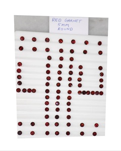 โกเมนสีแดงธรรมชาติ 5 มม. ทรงบริลเลียนท์คัท คุณภาพดีที่สุด ปรับขนาดได้ตามต้องการ พลอยเม็ดเดี่ยวสำหรับทำเครื่องประดับ - Product Image 3