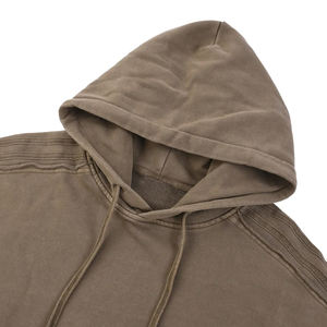 Sudadera con Capucha Americana Vintage de Gran Gramaje, Ajuste Relajado, Top de Invierno, OEM, Sudadera Lisa de Corte Holgado, Más Vendida - Product Image 3