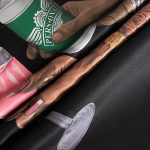 Chemise décontractée à manches courtes en soie de haute qualité, coupe ajustée, design personnalisé, color-block, respirante pour l'été, pour hommes - Product Image 2