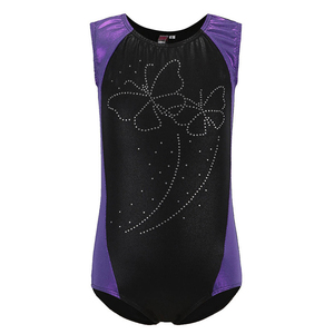 Justaucorps de danse personnalisés pour enfants, imprimés par sublimation, tenues d'entraînement de gymnastique pour filles en spandex extensible et polyester - Product Image 2