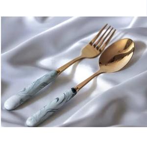 Cubiertos de Lujo para Restaurante, Juego de Cubiertos Brillantes y Pulidos, Cubiertos Elegantes y Únicos con Mango Decorativo, Cubiertos Plateados - Product Image 6