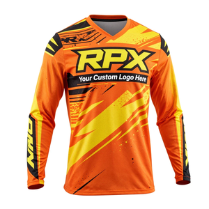 Jersey de Motocross Personalizado 2026, Manga Larga, para Hombre, de Secado Rápido, Poliéster, Camiseta Deportiva con Estampado para Motocross - Product Image 1