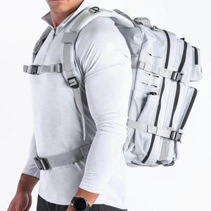 Sac à dos en denim camouflage imperméable de qualité supérieure, unisexe, pour sports de plein air, respirant, avec support dorsal, grande capacité de rangement 36-55L - Product Image 3