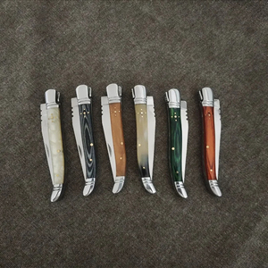 Damascus Steel Fruit Knife Solid Wood Handle Stainless Steel Kitchen Knife Portable Folding Cutting Knife Premium Household - Product Image 4
