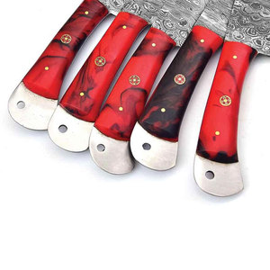 Juego de cuchillos de cocina de acero de Damasco, colección de cuchillos de chef de lujo, herramientas de cocina duraderas para preparar carne, verduras y frutas - Product Image 2