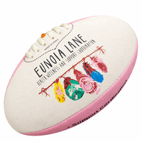 Ballon de football australien haute performance pour femmes, personnalisable, cousu à la machine, en caoutchouc synthétique, conçu pour une adhérence exceptionnelle