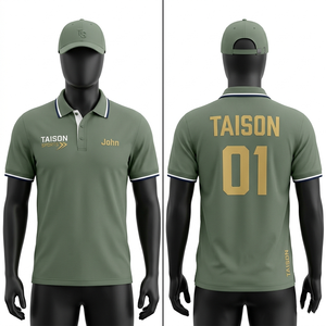 เสื้อโปโลทีมชายพรีเมียม 185 GSM ผ้าโพลีเอสเตอร์ซับเหงื่อ สีฟ้า พร้อมสกรีนพิมพ์ลายปักแบบกำหนดเอง - Product Image 3