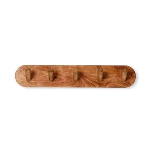 Porte-manteau mural en bois massif avec crochets en fonte, style rustique, organisateur d'entrée, décoration de style ferme - Vente chaude - Product Image 6