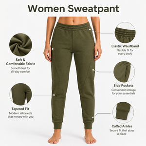 Pantalones Deportivos para Mujer con Silueta Relajada, Textura Suave y Comodidad Flexible para Descansar, Viajar, Ropa Urbana y Estilo Diario - Product Image 6