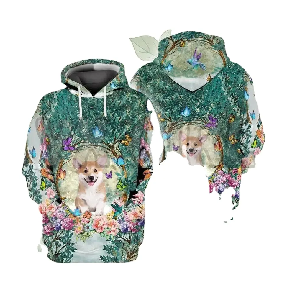 Oversized plain pullover hoodie Printed Hoodies Unisex Pullovers Funny Dog Hoodie Casual Street Tracksuit hooded sweatshirt