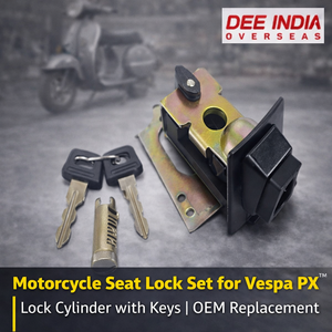 Kit de Cerradura para Asiento de Motocicleta con Llaves para Vespa PX |   Repuesto de Encendido y Bloqueo de Asiento Duradero - Product Image 3