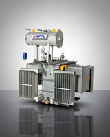 Transformateur de puissance triphasé immergé dans l'huile 1600 kVA 11 kV, bobinages en cuivre électrolytique, changeur de circuit, haute efficacité, pour réseau électrique